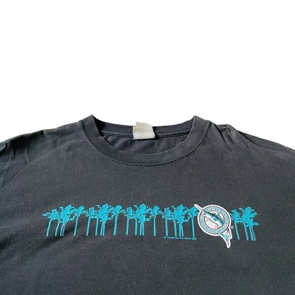 Vintage Florida Marlins Black MLB Tee T Shirt - Picture 3 of 6